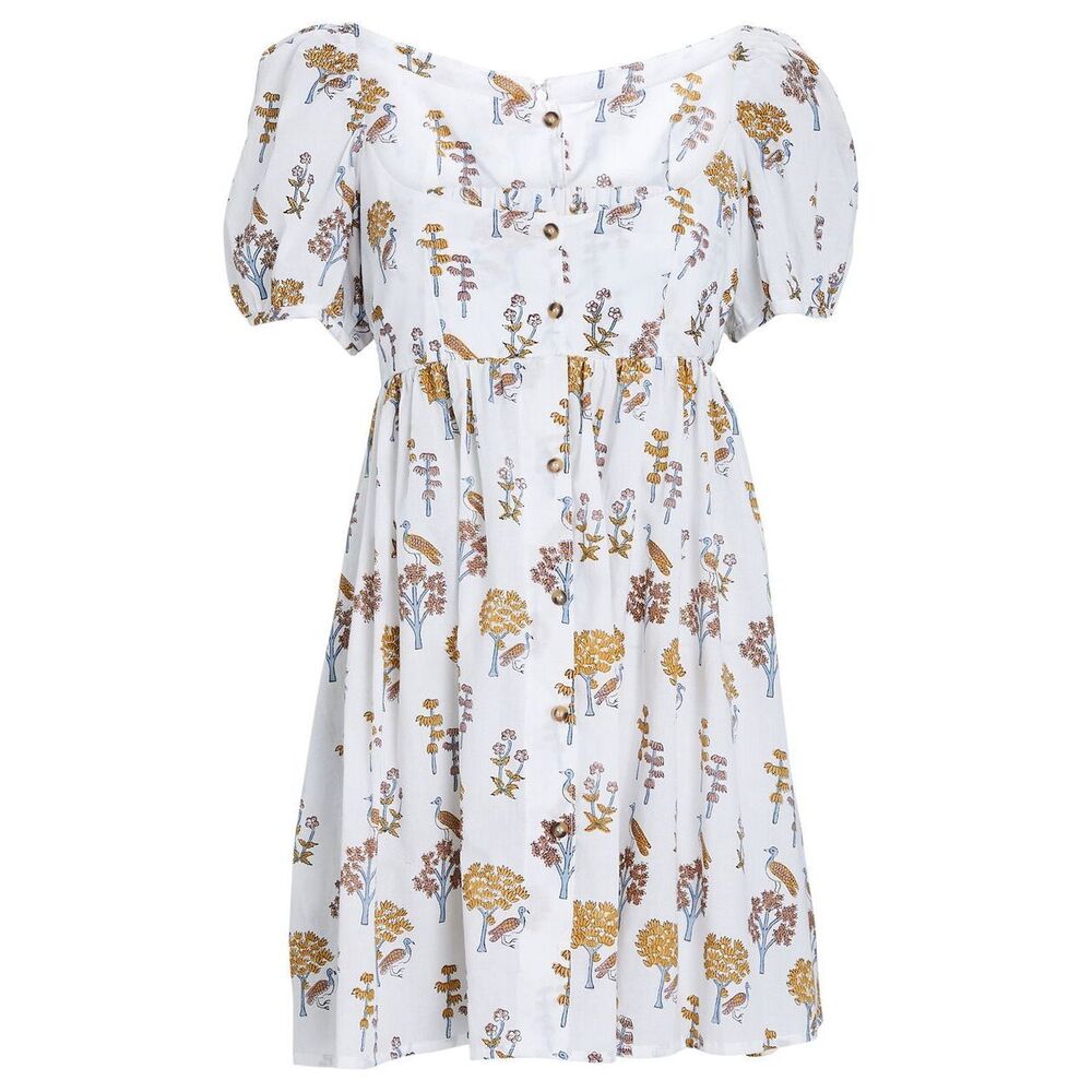 Ciao Lucia Diana Meadow Block Floral Print Mini Dress Size Small Cottage Boho - Picture 10 of 10